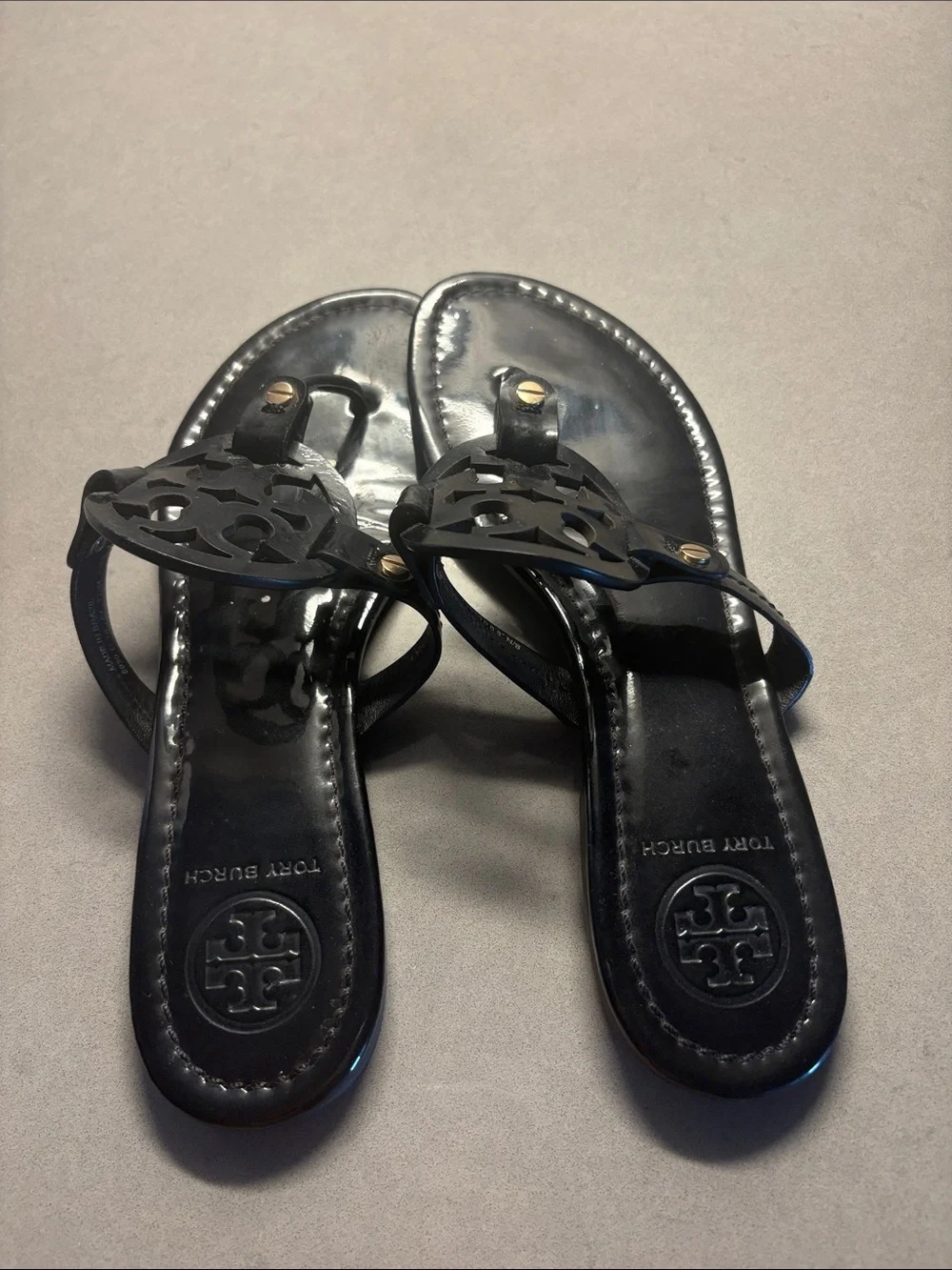 Tory Burch Black Miller Sandals 7